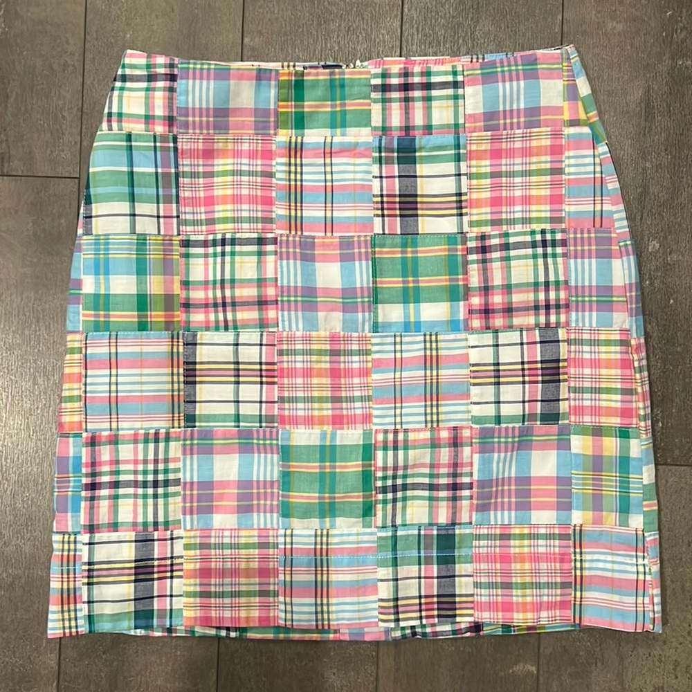 Talbots Plaid Patchwork Aline Shirt Skirt, size 2 petite